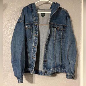 Wild Fable Oversized Denim Jacket with Hood